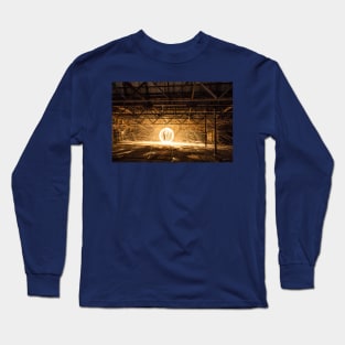 Steel Wool Spinning at an abandoned warehouse in Yarraville Long Sleeve T-Shirt